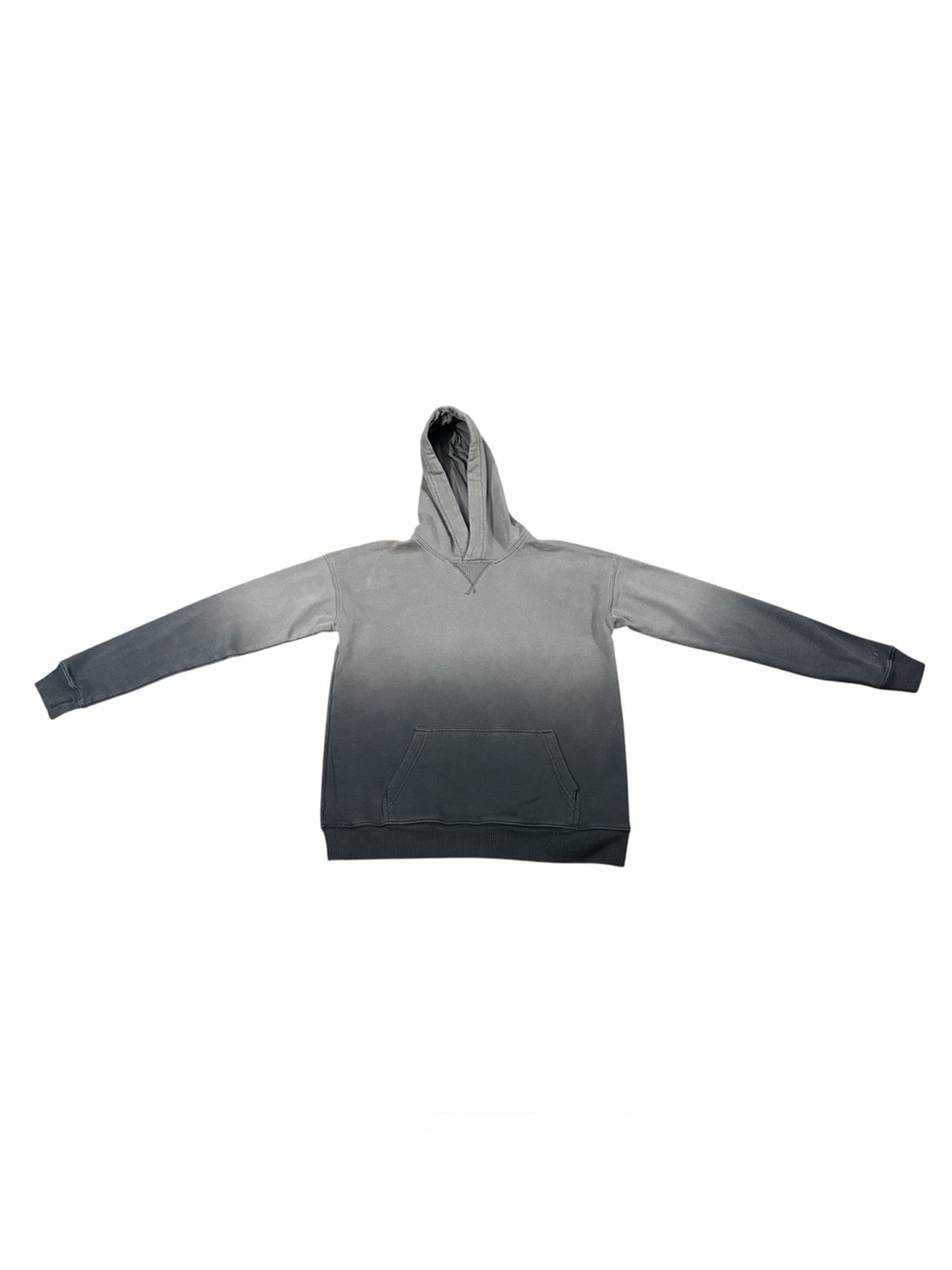 Abercrombie Kids 13/14 Gray Ombre Pullover Hoodie Fleece Sweatshirt